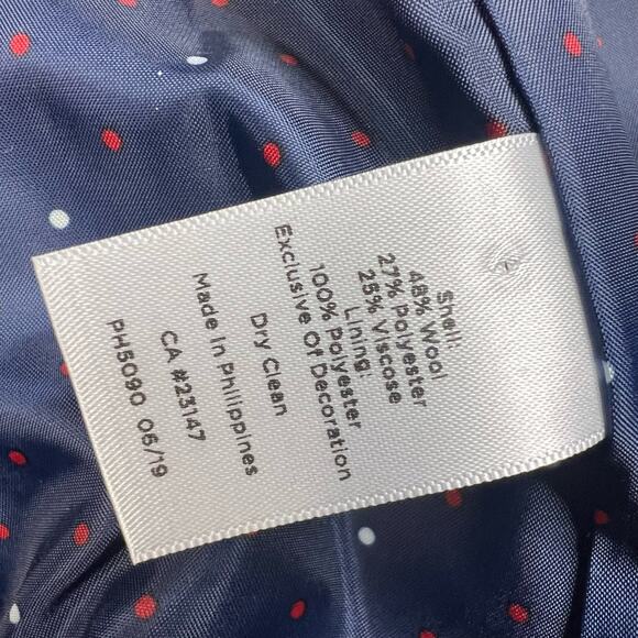 Talbots Mistletoe Plaid Shetland Wool Blend Blazer Dark Academia Size 12 Petite - Picture 15 of 16